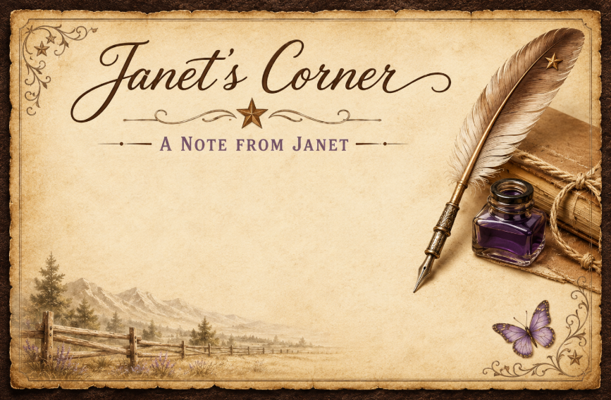 Janet's Corner – A Note from Janet